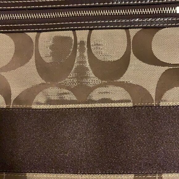 🌟coach Signature Stripe Cross Body File Shoulder Bag🌟 - Picture 5 of 9